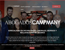 Tablet Screenshot of campmanyabogados.com